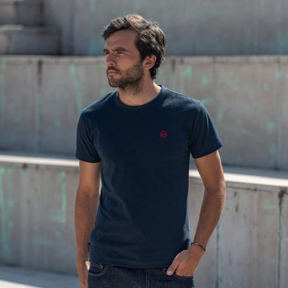 Navy Blue Plain T-Shirt